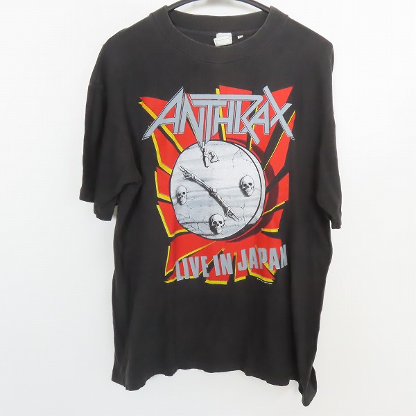 実際に弊社で買取させて頂いたAnthrax/アンスラックス 90s LIVE IN JAPAN ヴィンテージ バンT/L