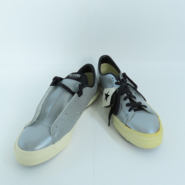 実際に弊社で買取させて頂いたCONVERSE/コンバース ONE STAR OX ワンスター レザー シルバー/9