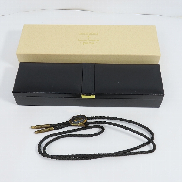 実際に弊社で買取させて頂いた（3）GANGSTERVILLE×Galcia/ギャングスタービル×ガルシア G ループタイ/ボロタイ/ブラス/シルバーの画像 8枚目