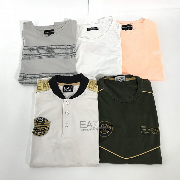 実際に弊社で買取させて頂いた【おまとめ】EMPORIO ARMANI/エンポリオアルマーニ イーグルロゴ入り 半袖 Tシャツ/ノースリーブ カットソー