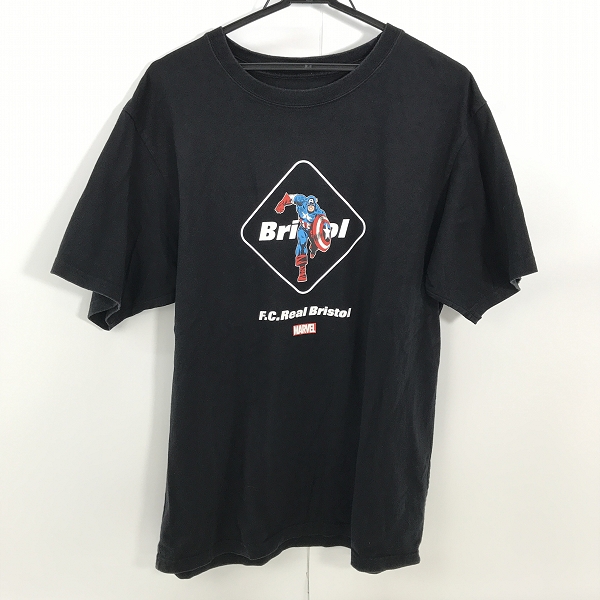 実際に弊社で買取させて頂いたF.C.Real Bristol/エフシーレアルブリストル 20SS CAPTAIN AMERICA/キャプテンアメリカプリントTシャツ FCRB-200117/L