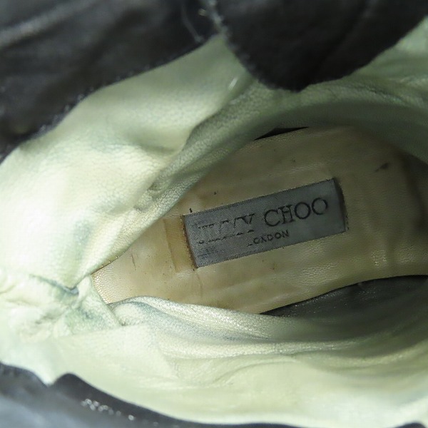 実際に弊社で買取させて頂いた【ジャンク】JIMMY CHOO/ジミーチュウ スター/星 スタッズ ショートブーツ 39.5の画像 6枚目
