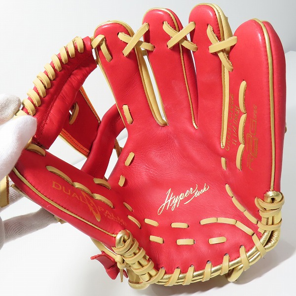 実際に弊社で買取させて頂いたRawlings/ローリングス HYPER TECH COLOR SYNC 軟式/内野手/右投げ用 グローブ GR4HTCN62の画像 3枚目