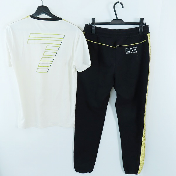 実際に弊社で買取させて頂いたEMPORIO ARMANI/エンポリオアルマーニ サイドライン 半袖Tシャツ/パンツ 2点セットの画像 1枚目