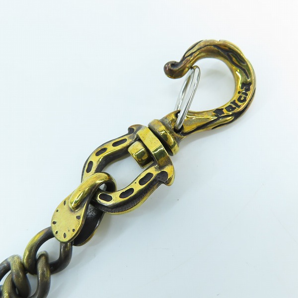 実際に弊社で買取させて頂いたGANGSTERVILLE×Galcia/ギャングスタービル×ガルシア SWALLOW WALLET-CHAIN/スワロー ウォレットチェーン/真鍮/ブラス 50cmの画像 4枚目