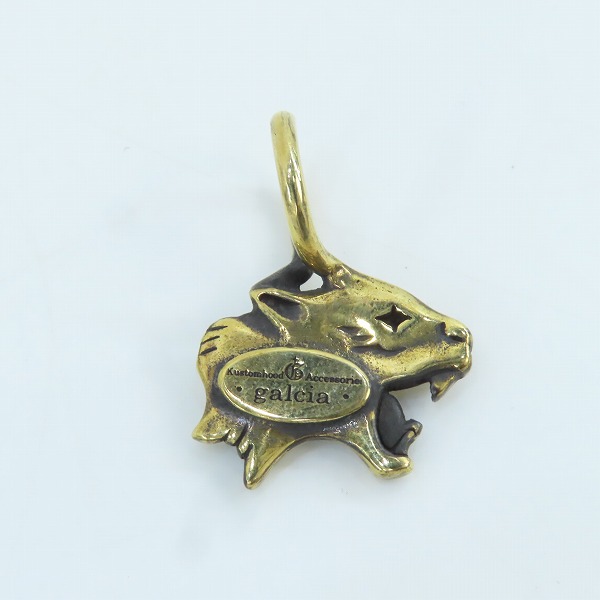 実際に弊社で買取させて頂いた(2)GANGSTERVILLE×Galcia/ギャングスタービル×ガルシア PANTHER ブラス/真鍮 ペンダントトップの画像 2枚目