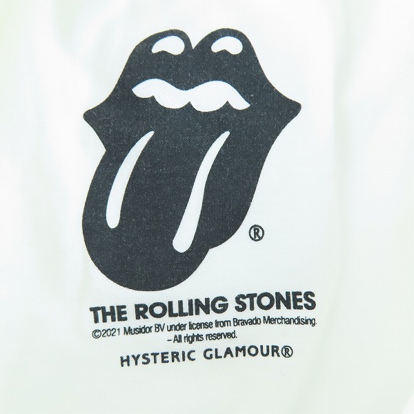 実際に弊社で買取させて頂いた【未使用】HYSTERIC GLAMOUR/ヒステリックグラマー ROLLING STONES LOVES GUITAR GIRL Tシャツ 06211CT11/Mの画像 3枚目