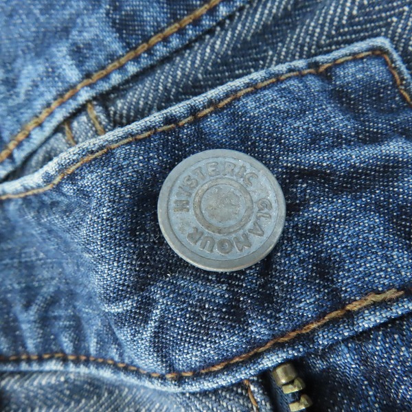 実際に弊社で買取させて頂いたHYSTERIC GLAMOUR/ヒステリックグラマー スクラッチブーツカットデニムパンツ 02212AP01/30の画像 6枚目