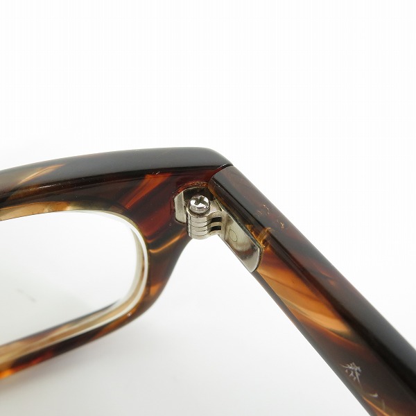 実際に弊社で買取させて頂いた泰八郎謹製/タイハチロウキンセイ 手造 メガネフレーム T-104の画像 6枚目