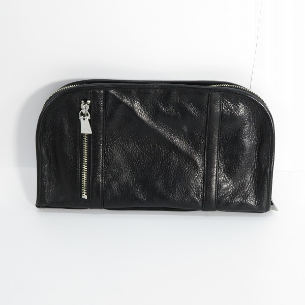 実際に弊社で買取させて頂いたaniary/アニアリ 裏地カモフラ柄 レザー セカンドバッグ/クラッチバッグの画像 1枚目