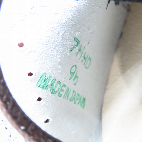 実際に弊社で買取させて頂いた【未使用】CONVERSE/コンバース ONE STAR OX WINE コンバース ワンスター レザー/日本製 /9.5の画像 5枚目