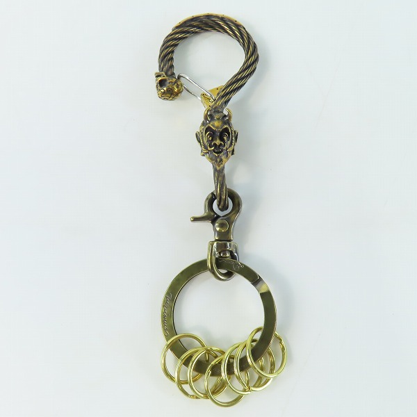 実際に弊社で買取させて頂いた(3)Gangsterville×galcia/ギャングスタービル×ガルシア キーホルダー DEVIL/デビル ブラス 真鍮 キーフック 15cmの画像 1枚目