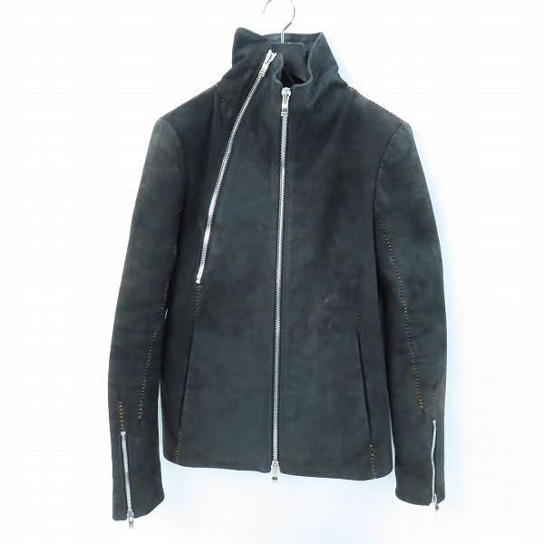 実際に弊社で買取させて頂いたincarnation/インカネーション ホースハイド/馬革 バック スキン 2ジップ ブルゾン ジャケット