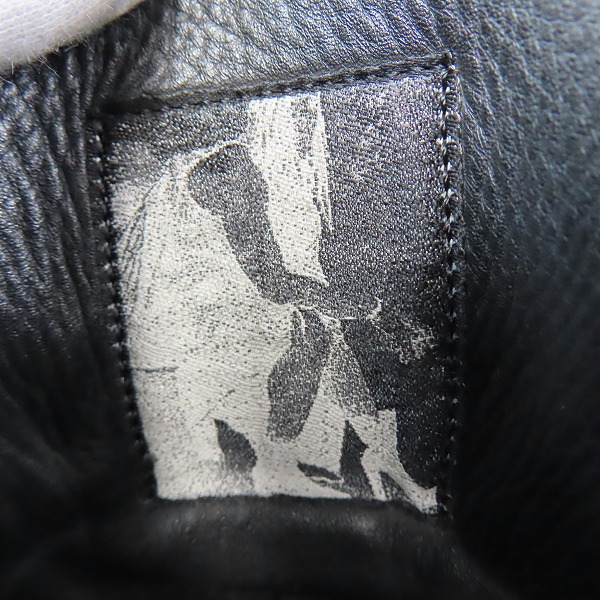 実際に弊社で買取させて頂いたRick Owens/リックオウエンス RAMONES/ラモーンズ サイドジップ スニーカー 31904/41の画像 5枚目