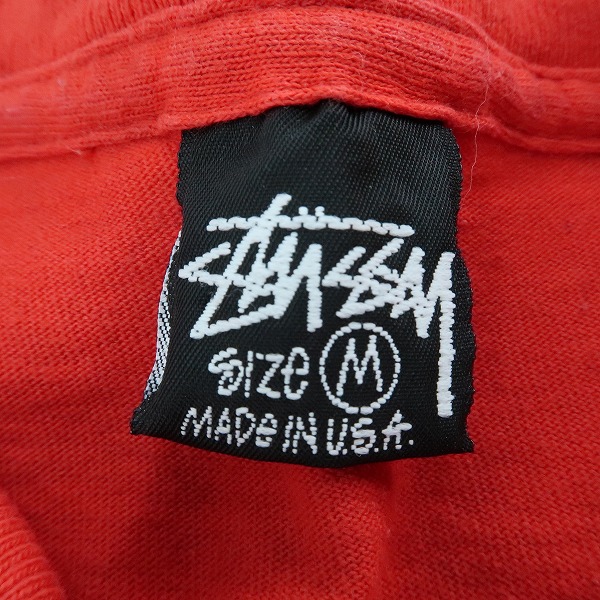 実際に弊社で買取させて頂いたSTUSSY/ステューシー 80S ヴィンテージ オールド プリント Tシャツ/Mの画像 2枚目