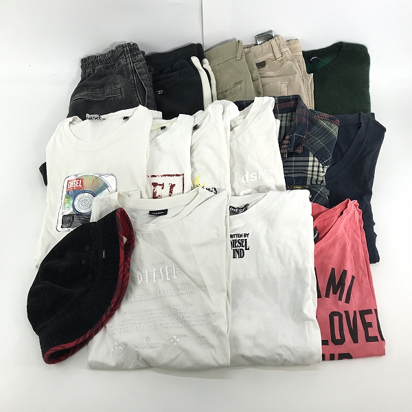 実際に弊社で買取させて頂いた【おまとめ】DIESEL/ディーゼル Tシャツ/パンツ/ハット 等