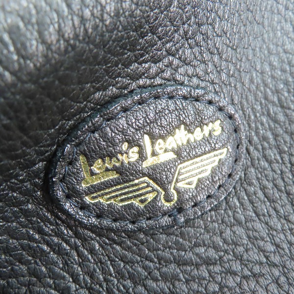 実際に弊社で買取させて頂いたLewis Leathers/ルイスレザー×リアルマッコイズ ディアスキン ライトニング ライダース ジャケット 42の画像 8枚目