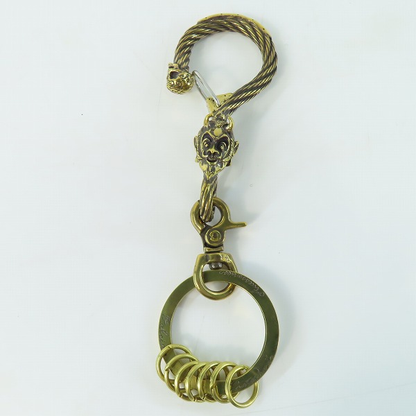実際に弊社で買取させて頂いた(5)Gangsterville×galcia/ギャングスタービル×ガルシア キーホルダー DEVIL/デビル ブラス 真鍮 キーフック 15cmの画像 1枚目
