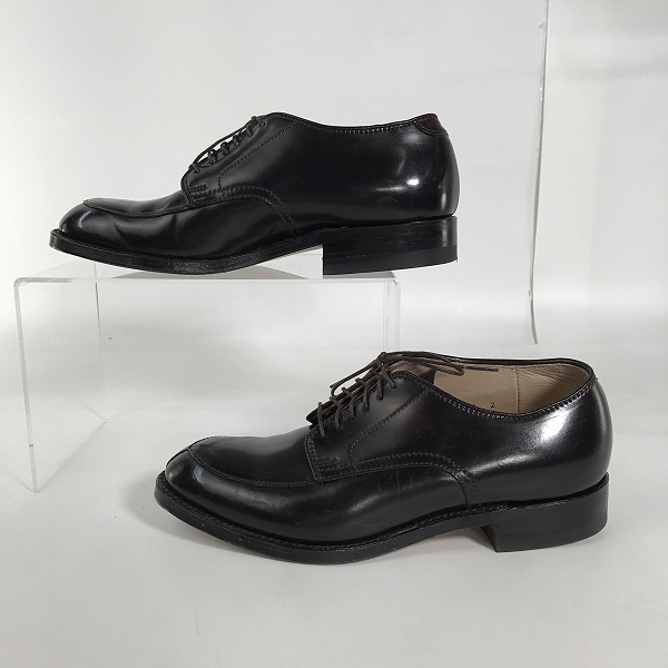 実際に弊社で買取させて頂いたALDEN/オールデン シェルコードバン Vチップ レザーシューズ 54321/6Dの画像 3枚目