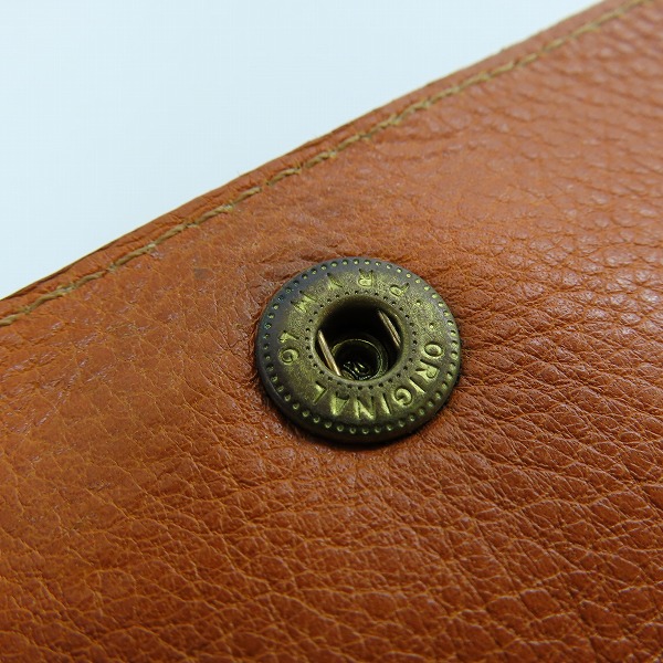 実際に弊社で買取させて頂いたIL BISONTE/イルビゾンテ レザー 2つ折り ショート ウォレット/財布の画像 7枚目