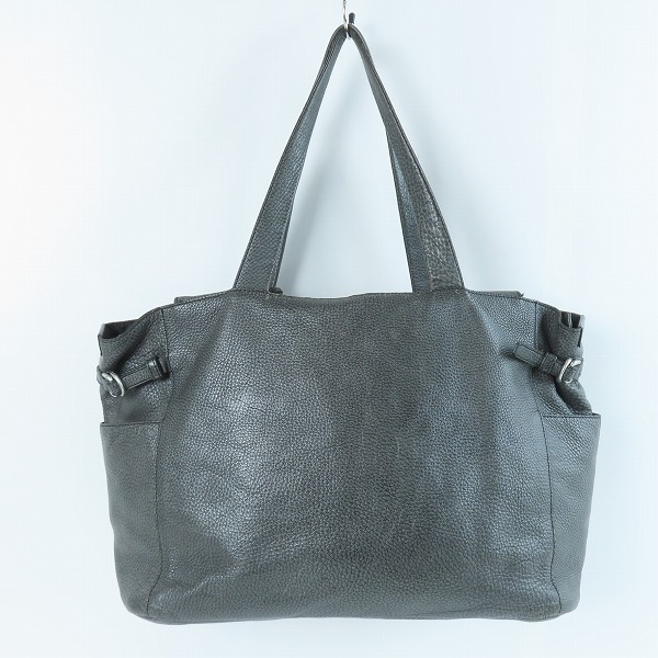 実際に弊社で買取させて頂いたaniary/アニアリ 裏地迷彩柄 レザー トートバッグの画像 1枚目