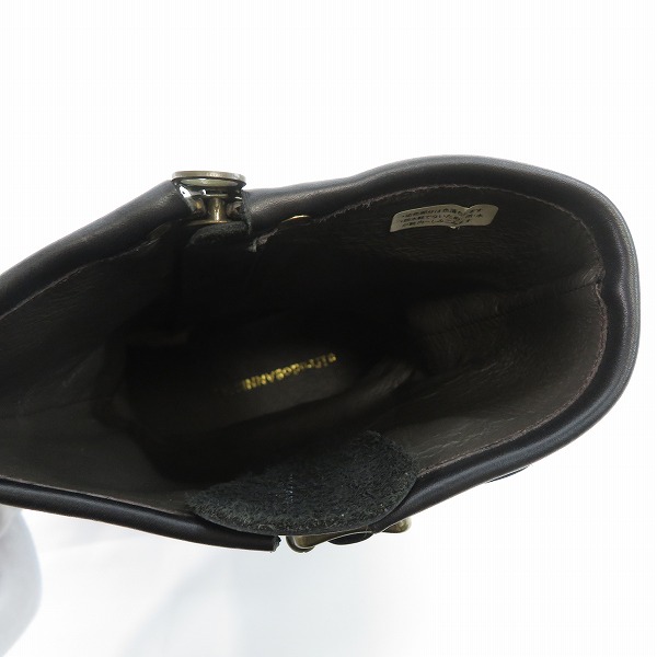 実際に弊社で買取させて頂いたalfredoBANNISTER/アルフレッドバニスター サイドジップ レザー エンジニアブーツ 5221005003/42の画像 4枚目