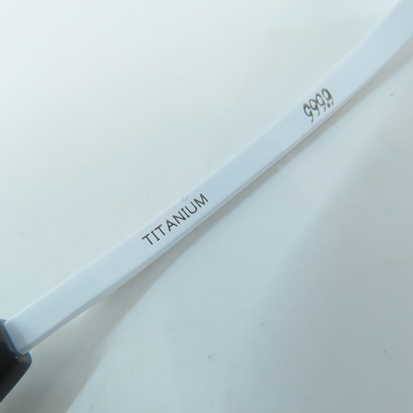 実際に弊社で買取させて頂いた999.9/フォーナインズ メガネフレーム アイウェア/メタルブロウフレーム S-880Tの画像 5枚目