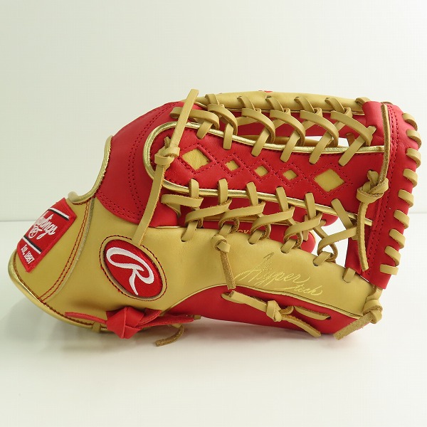 実際に弊社で買取させて頂いたRawlings/ローリングス HYPER TECH COLOR SYNC 軟式 外野手 グローブ GR4HTCY719の画像 1枚目