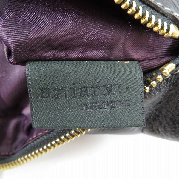 実際に弊社で買取させて頂いたaniary/アニアリ レザー ショルダーバッグの画像 5枚目