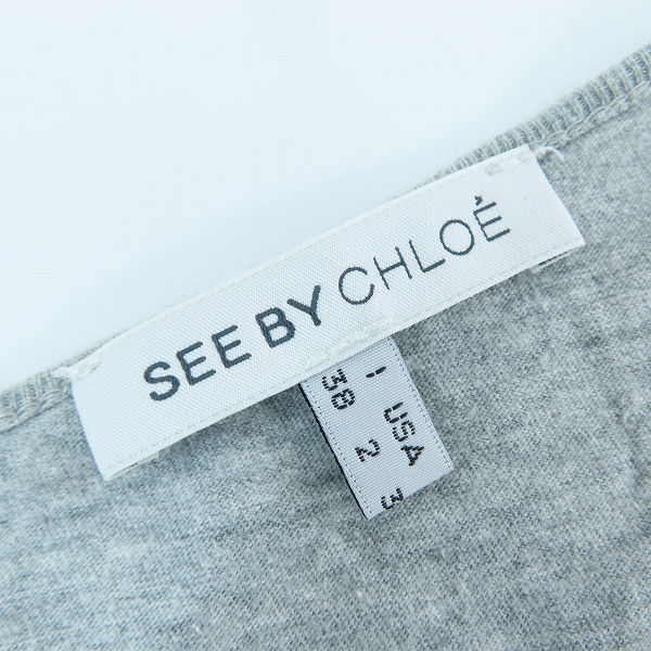 実際に弊社で買取させて頂いたSee by Chloe/シーバイクロエ ロゴTシャツ/カットソー 2点セットの画像 3枚目