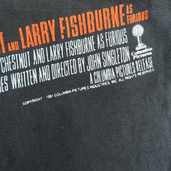 実際に弊社で買取させて頂いたBOYZ N' THE HOOD/ボーイズン ザ フッド 1991年 ヴィンテージ John Singleton movies ice cube Tシャツ/XLの画像 3枚目