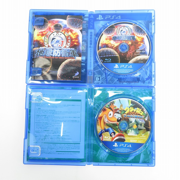 実際に弊社で買取させて頂いたPS4/プレイステーション4 ソフト 地球防衛軍4.1/クラッシュ・バンディクー ブッとび3段もり！ 他 5点セットの画像 1枚目