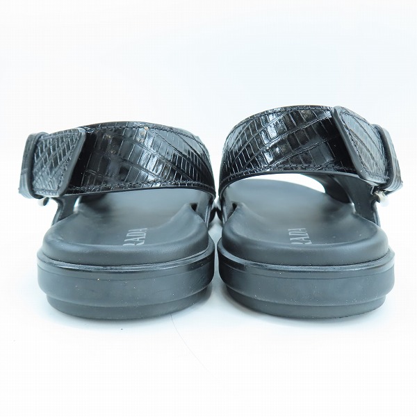 実際に弊社で買取させて頂いたPRADA/プラダ 型押しレザー スリングバック サンダル 2X3033/5の画像 1枚目