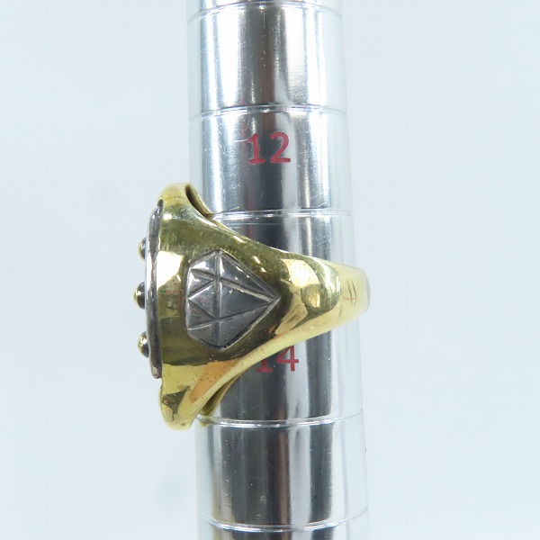 実際に弊社で買取させて頂いたGangsterville×galcia/ギャングスタービル×ガルシア Horse Shoe Trademark Ring/ホースシューリング/14号の画像 8枚目