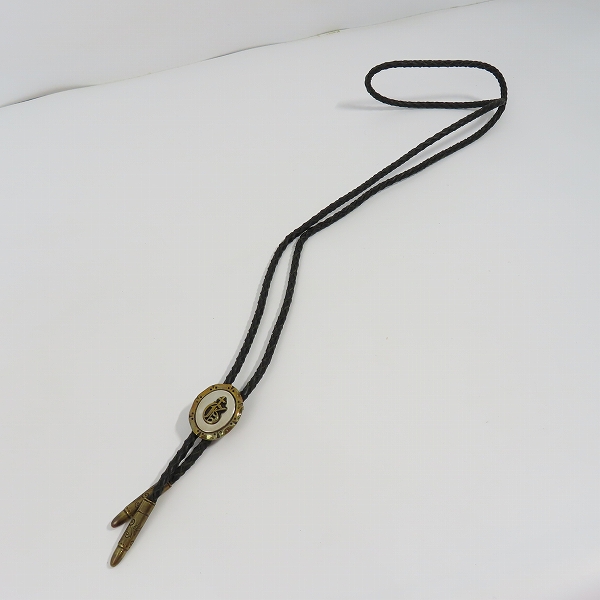 実際に弊社で買取させて頂いた（2）GANGSTERVILLE×Galcia/ギャングスタービル×ガルシア G ループタイ/ボロタイ/ブラス/シルバーの画像 6枚目