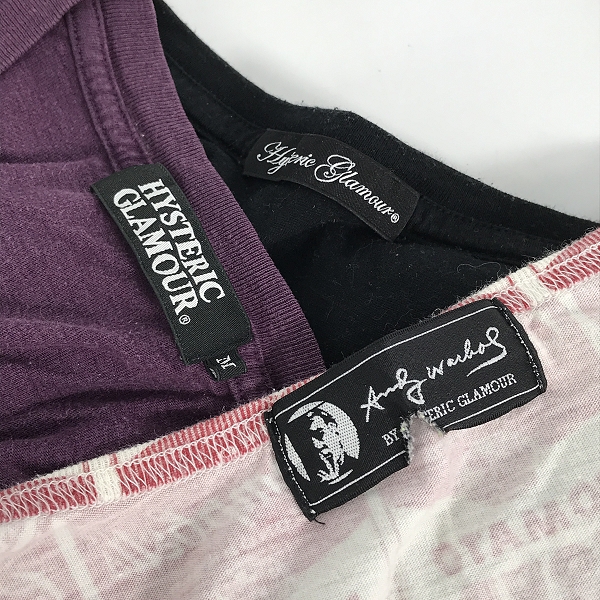実際に弊社で買取させて頂いた【おまとめ】HYSTERIC GLAMOUR/ヒステリックグラマー Hysteric on the cat 等 プリントTシャツ/タンクトップ/カットソーの画像 2枚目