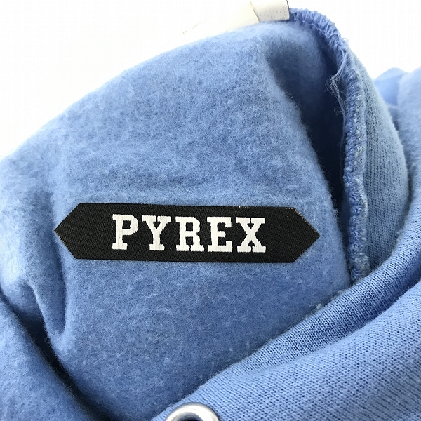 実際に弊社で買取させて頂いたChampion×PYREX VISION/チャンピオン×パイレックス ビジョン フーディ プリントパーカー ブルー/Mの画像 2枚目