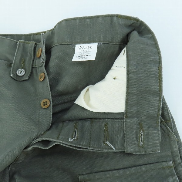 実際に弊社で買取させて頂いた【未使用】SUGAR CANE/シュガーケーン コットンキャンバス生地 ミリタリーショーツ/ハーフパンツ/SC51026/Sの画像 5枚目