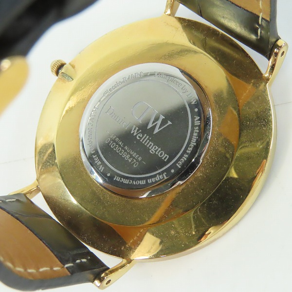実際に弊社で買取させて頂いたDaniel Wellington/ダニエルウェリントン メンズウォッチ/腕時計 B40R8【動作未確認】の画像 3枚目