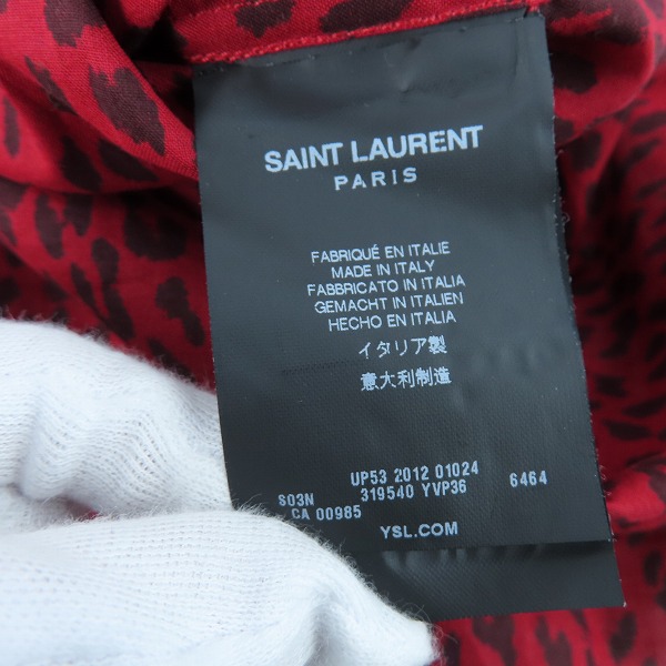 実際に弊社で買取させて頂いた【JPタグ】SAINT LAURENT PARIS/サンローランパリ レオパード シャツ/319540 YVP36/39の画像 4枚目