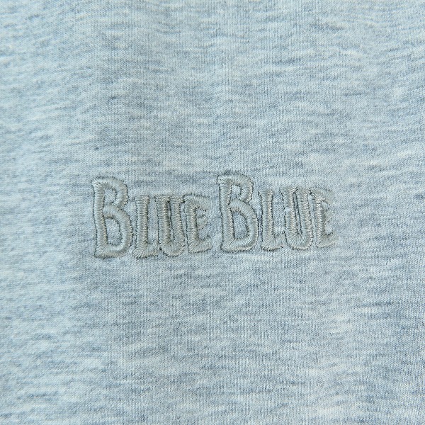 実際に弊社で買取させて頂いたBLUEBLUE/ブルーブルー スビンギザコットン BBエンブロイダリー カットオフ ライトスウェットシャツ グレー 1007749/2の画像 3枚目