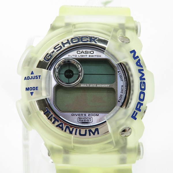 実際に弊社で買取させて頂いたG-SHOCK/Gショック 1999年 W.C.C.S. フロッグマン クリア/DW-9900WC-2T【動作未確認】