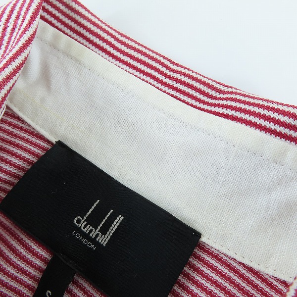 実際に弊社で買取させて頂いたDunhill/ダンヒル ボーダー ポロシャツ Sの画像 6枚目