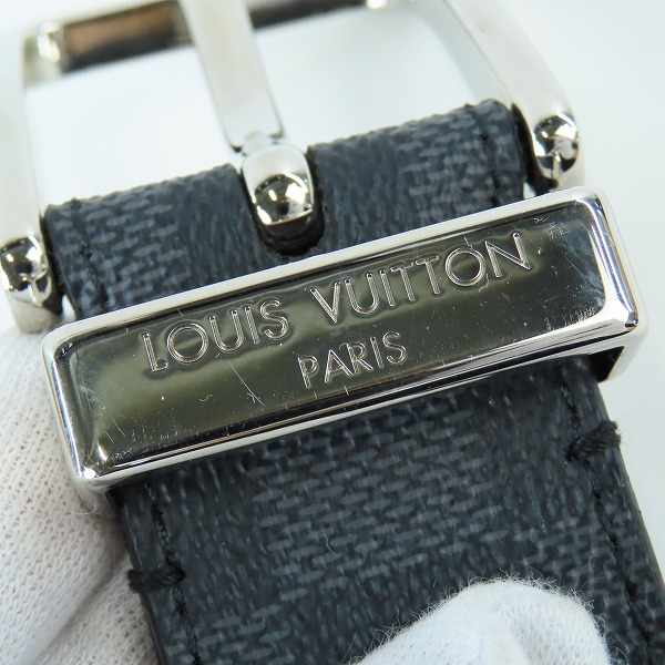 実際に弊社で買取させて頂いたLOUIS VUITTON/ルイヴィトン サンチュールポンヌフ ダミエ レザー ベルト M9402の画像 7枚目