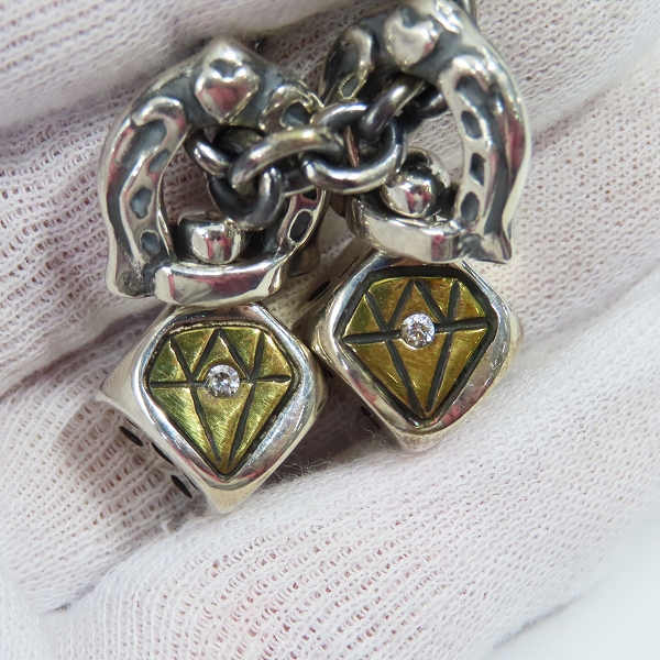 実際に弊社で買取させて頂いた（2）GANGSTERVILLE/ギャングスタービル × galcia/ガルシア DICE TOP/CHIAN SET/ダイス ネックレスの画像 3枚目