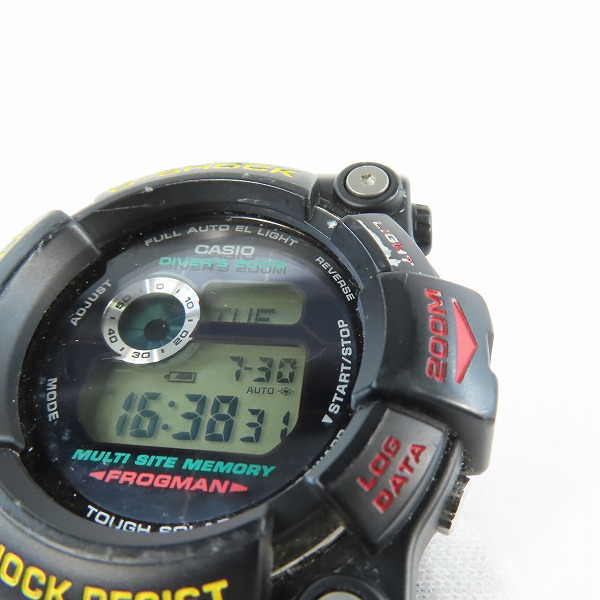 実際に弊社で買取させて頂いたG-SHOCK/Gショック FROGMAN/フロッグマン ファイナルエディション タフソーラー GW-200Z-1JFの画像 5枚目