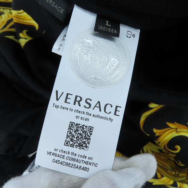 実際に弊社で買取させて頂いた【未使用/JPタグ】VERSACE/ヴェルサーチ BAROQUE TRACK PANT トラックパンツ Lの画像 5枚目
