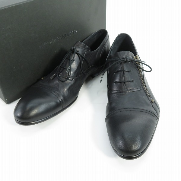 実際に弊社で買取させて頂いたalfredoBANNISTER/アルフレッドバニスター サイドジップ レザーシューズ 5281001004 /43