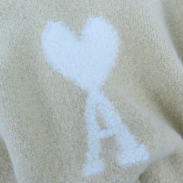 実際に弊社で買取させて頂いたAMI Alexandre Mattiussi/アミアレクサンドルマテュッシ  ハートロゴ クルーネックニット セーター UKS025 KN0032/Lの画像 8枚目