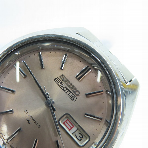 実際に弊社で買取させて頂いたSEIKO/セイコー 5ACTUS/5アクタス 自動巻き 腕時計 7019-7060の画像 5枚目